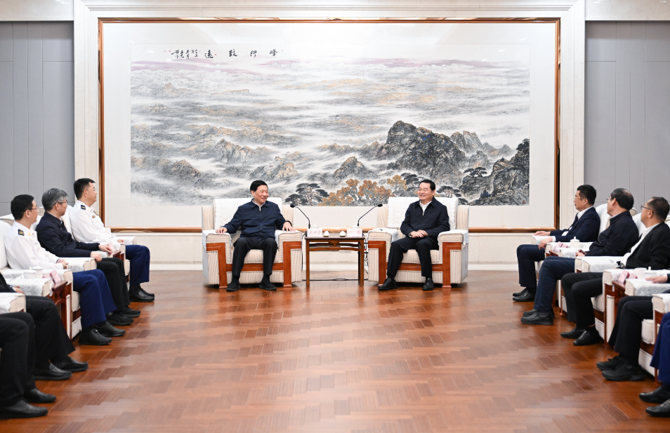 郝鵬會見應(yīng)急管理部部長王祥喜一行